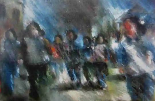 Out of the Dark: An Oil Painting from Post-Cultural Revolution China